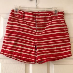 Red and White Striped Tommy Hilfiger Shorts